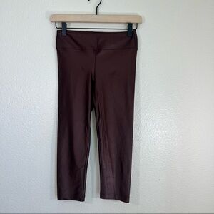 Koral Lustrous Cropped High Rise Legging Maroon